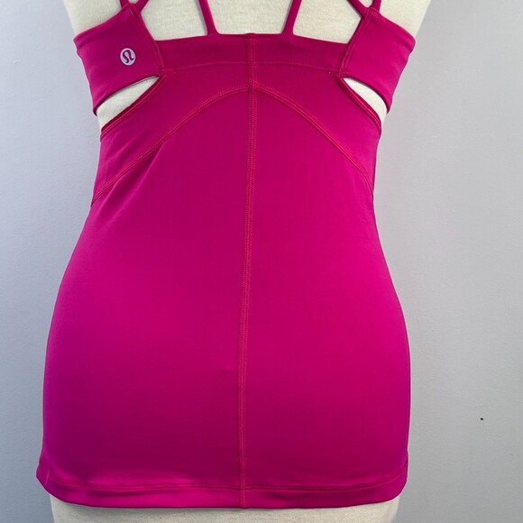 Lululemon EXQUISITE II Pink Strappy Tank Top SIZE 4 - Picture 8 of 12